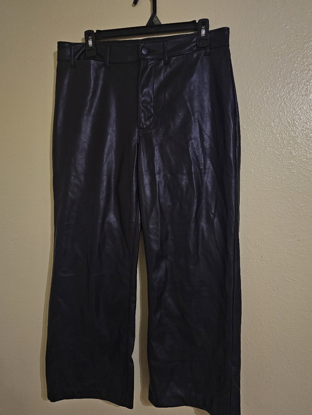 Old Navy Black Faux Leather Women's Jeans